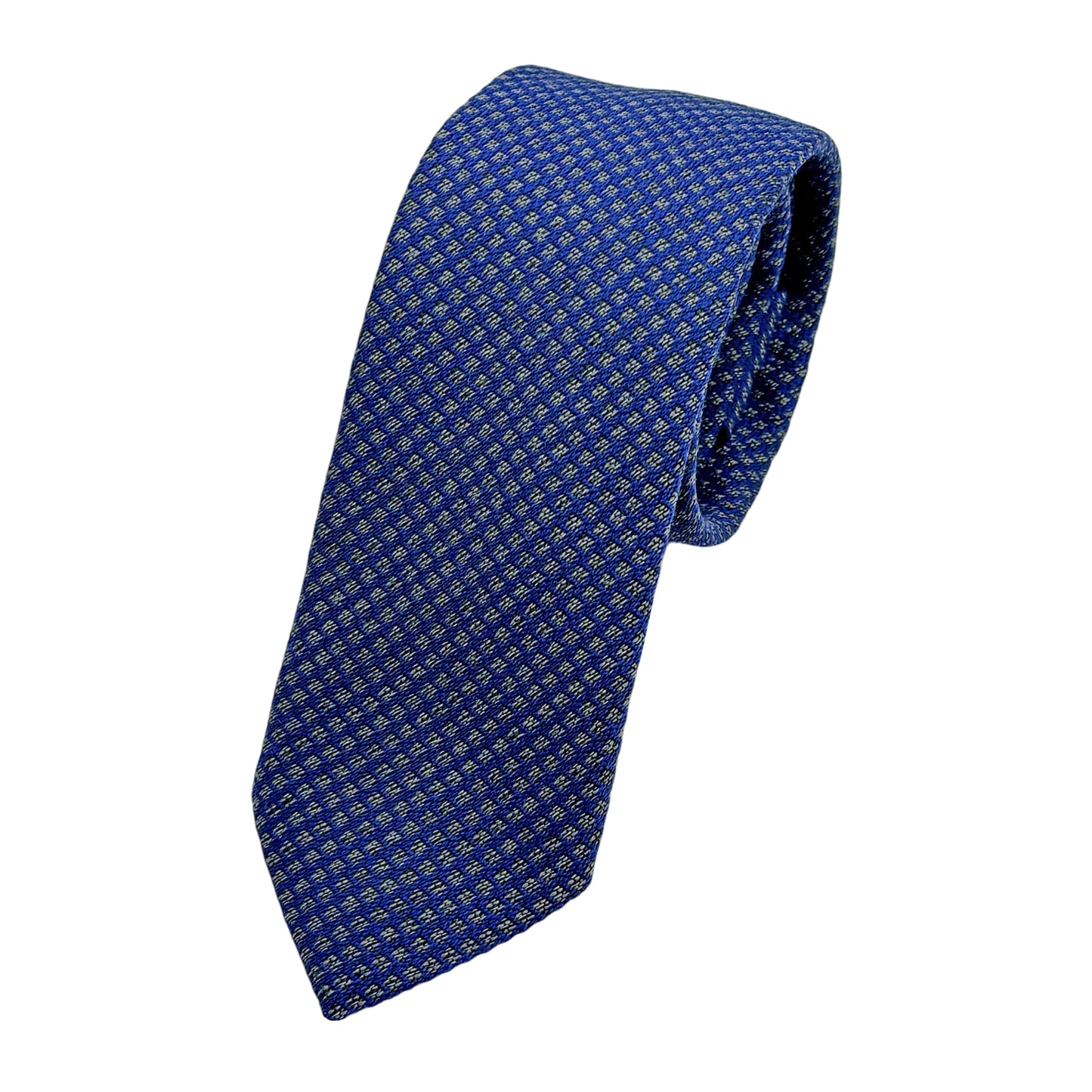 Royal Italian Mens Wool Blend Heavy Textured Weave Skinny Neck Ties