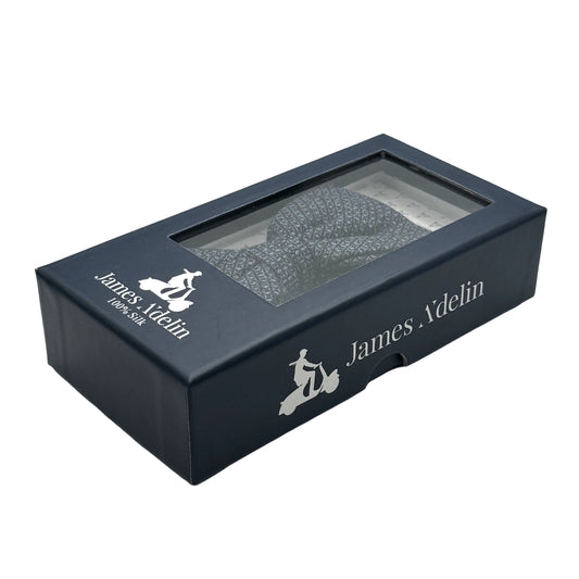 Blue Marle Mens Luxury Pure Wool Textured Weave Bow Tie