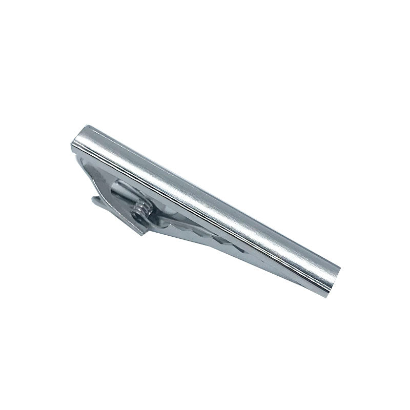 Silver Concave Tie Bar