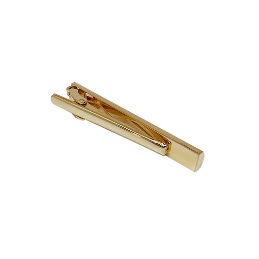 Gold Concave Tie Bar