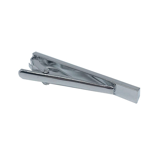 Silver Concave Tie Bar