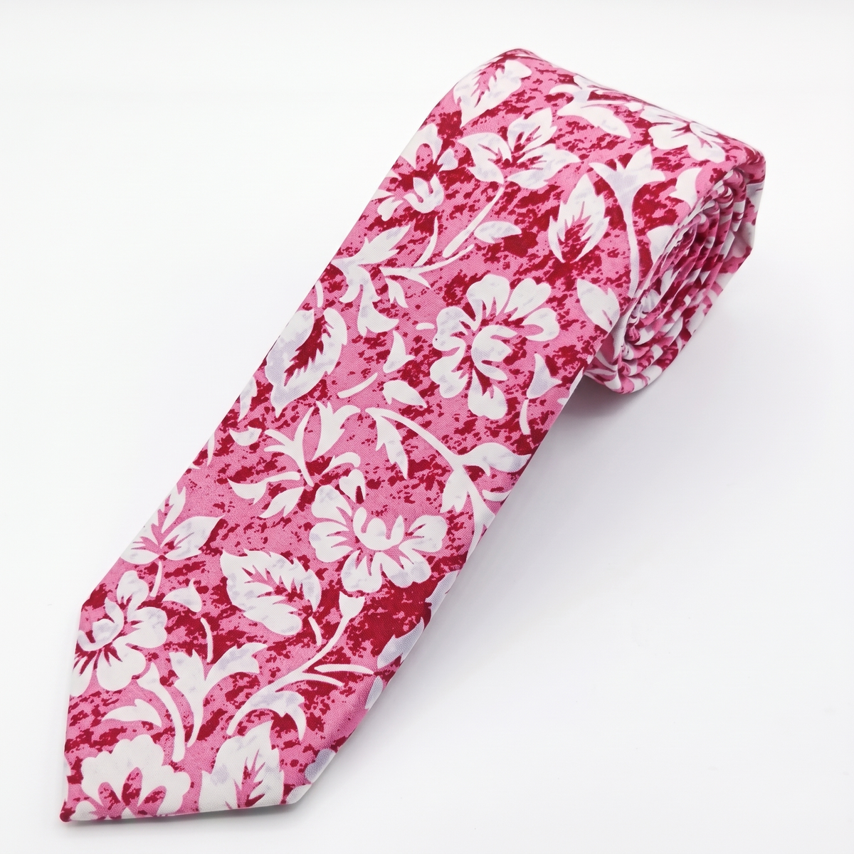 Garden Floral Tie- Magenta