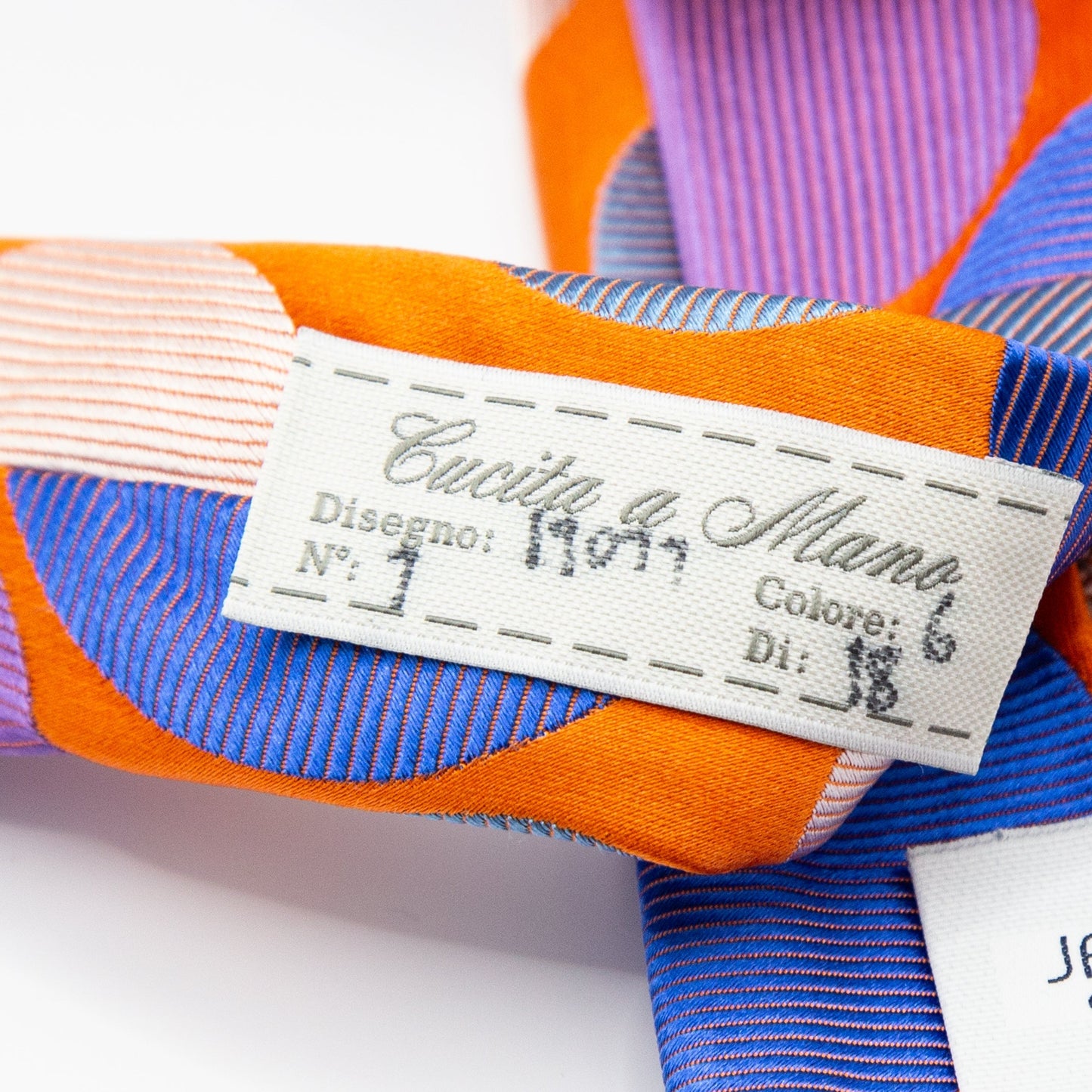 Orange Mens Italian Pure Silk Satin Coloured Circles Neck Ties