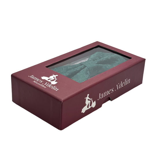 Dark Green Luxury Floral Weave Bow Tie