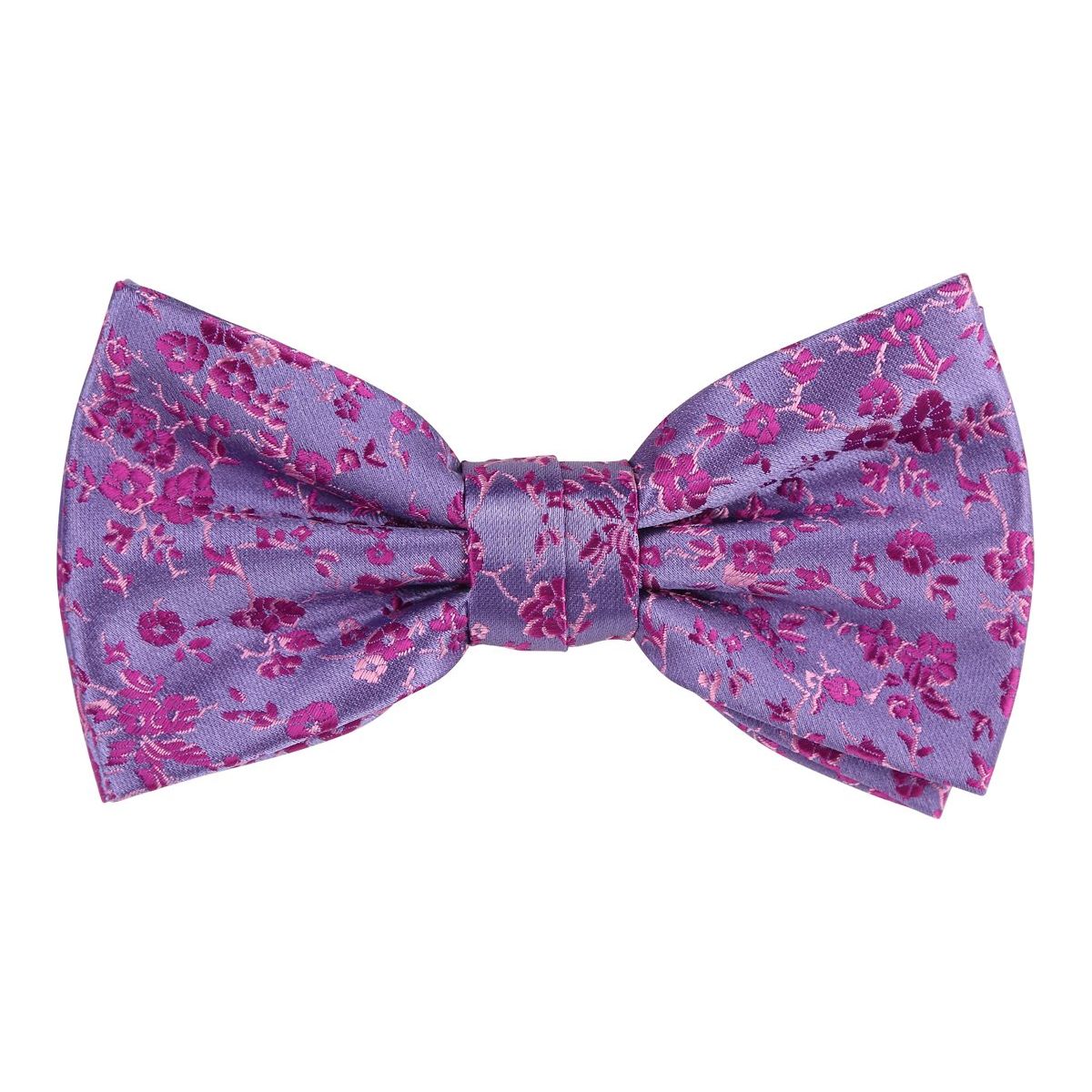Purple/Magenta Luxury Floral Weave Bow Tie