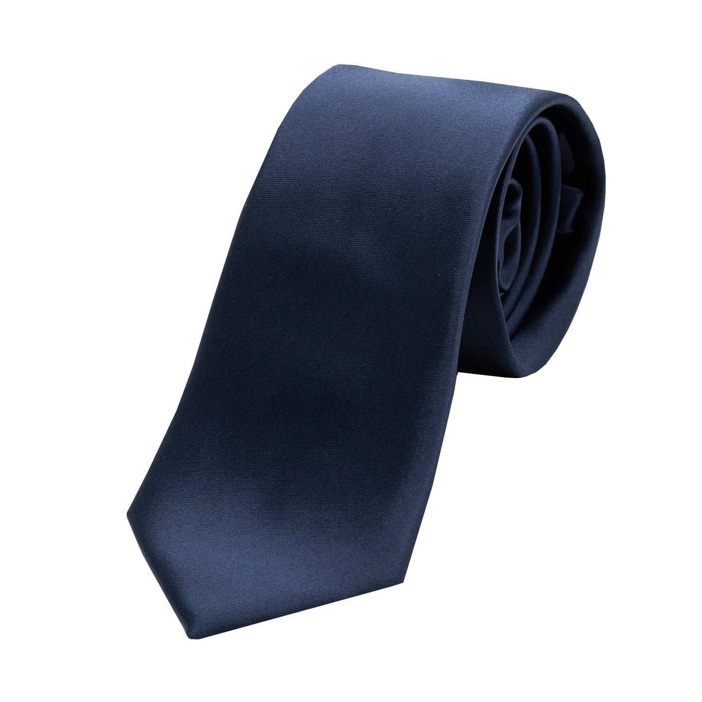 Navy Luxury Satin Weave Neck Tie