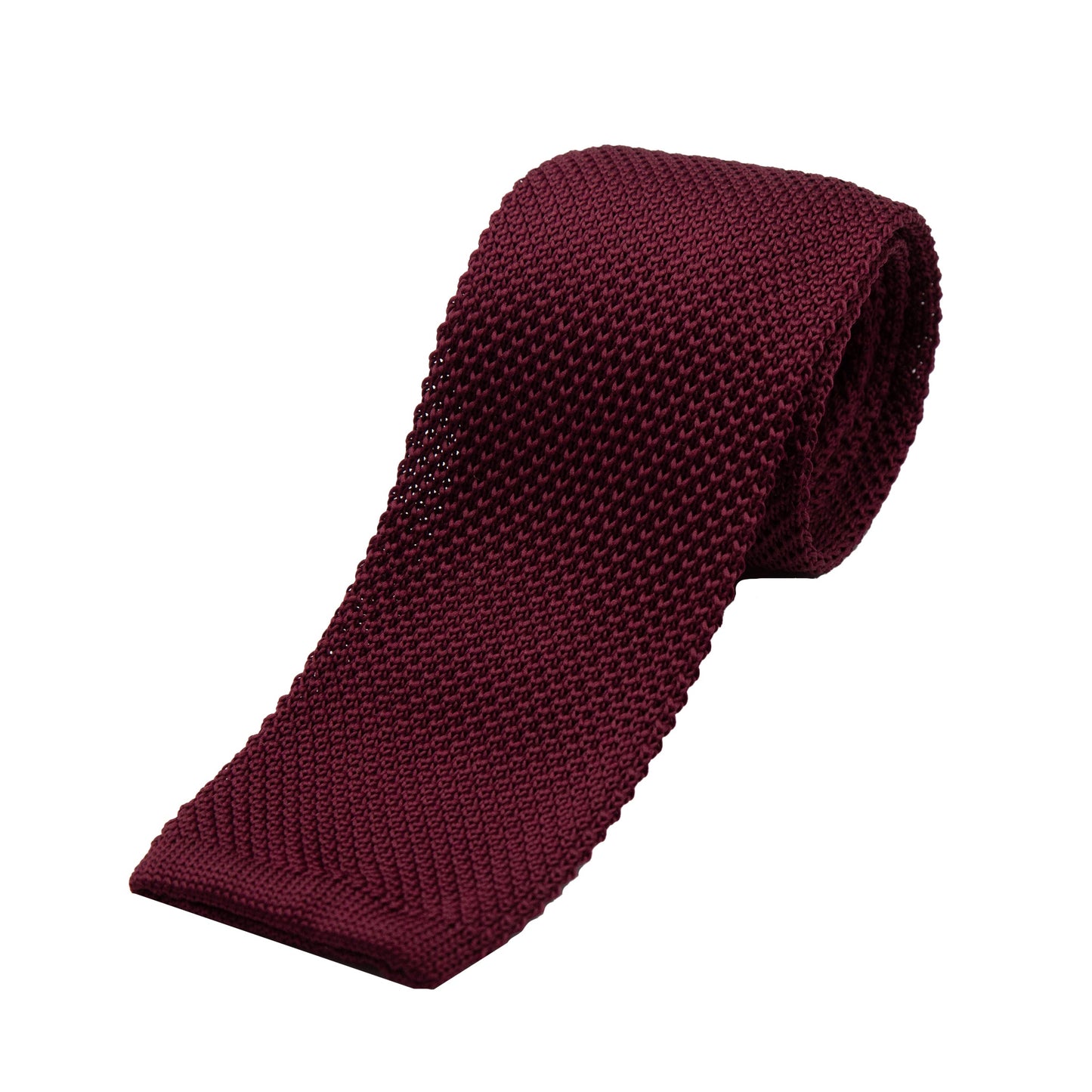 Burgundy Luxury Knitted Neck Tie