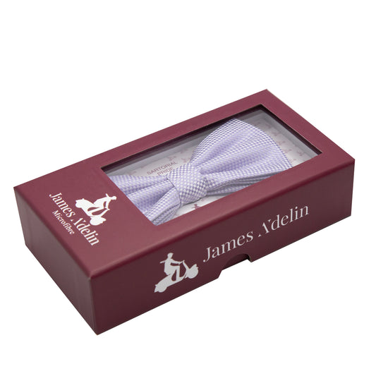 Soft Purple Luxury Textured Weave Bow Tie