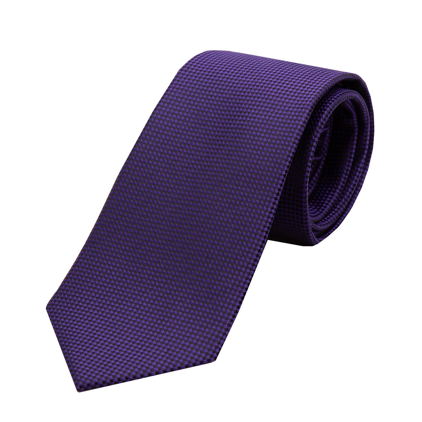 Purple Luxury Textured Weave Neck Tie