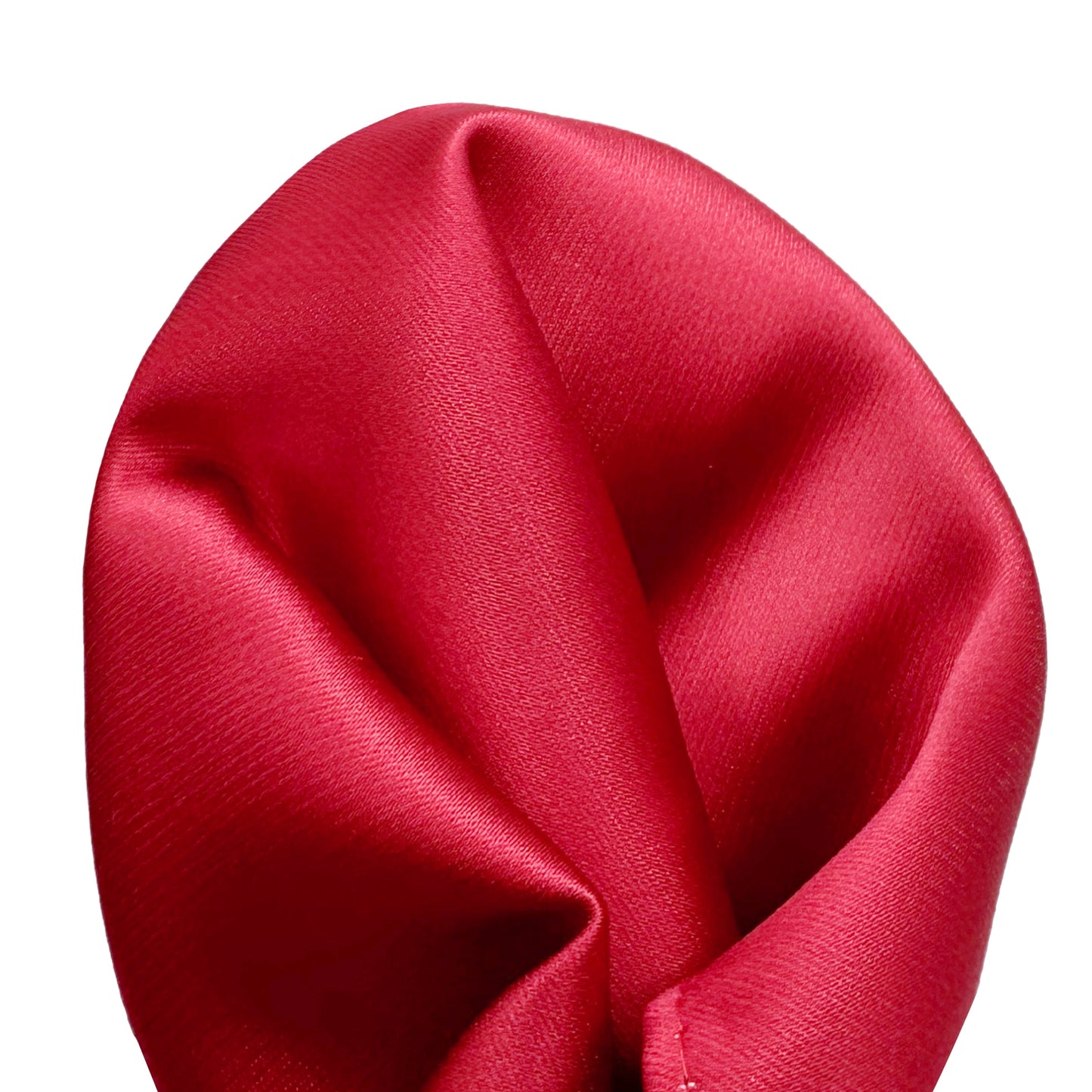 Red Luxury Satin Weave Pocket Square