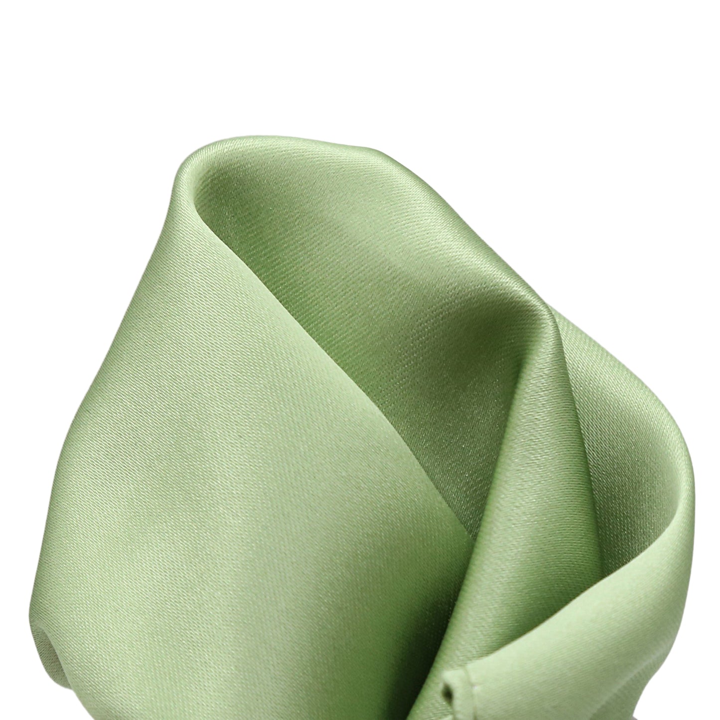 Sage Green Luxury Satin Weave Pocket Square