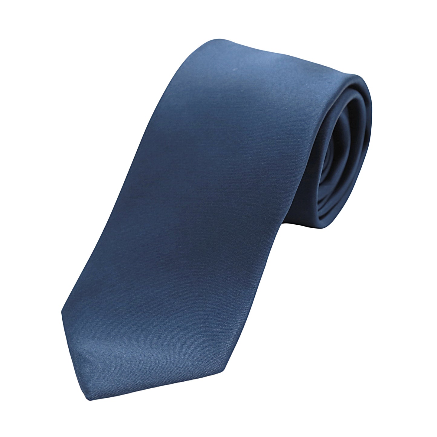 Slate Blue Luxury Satin Weave Neck Tie