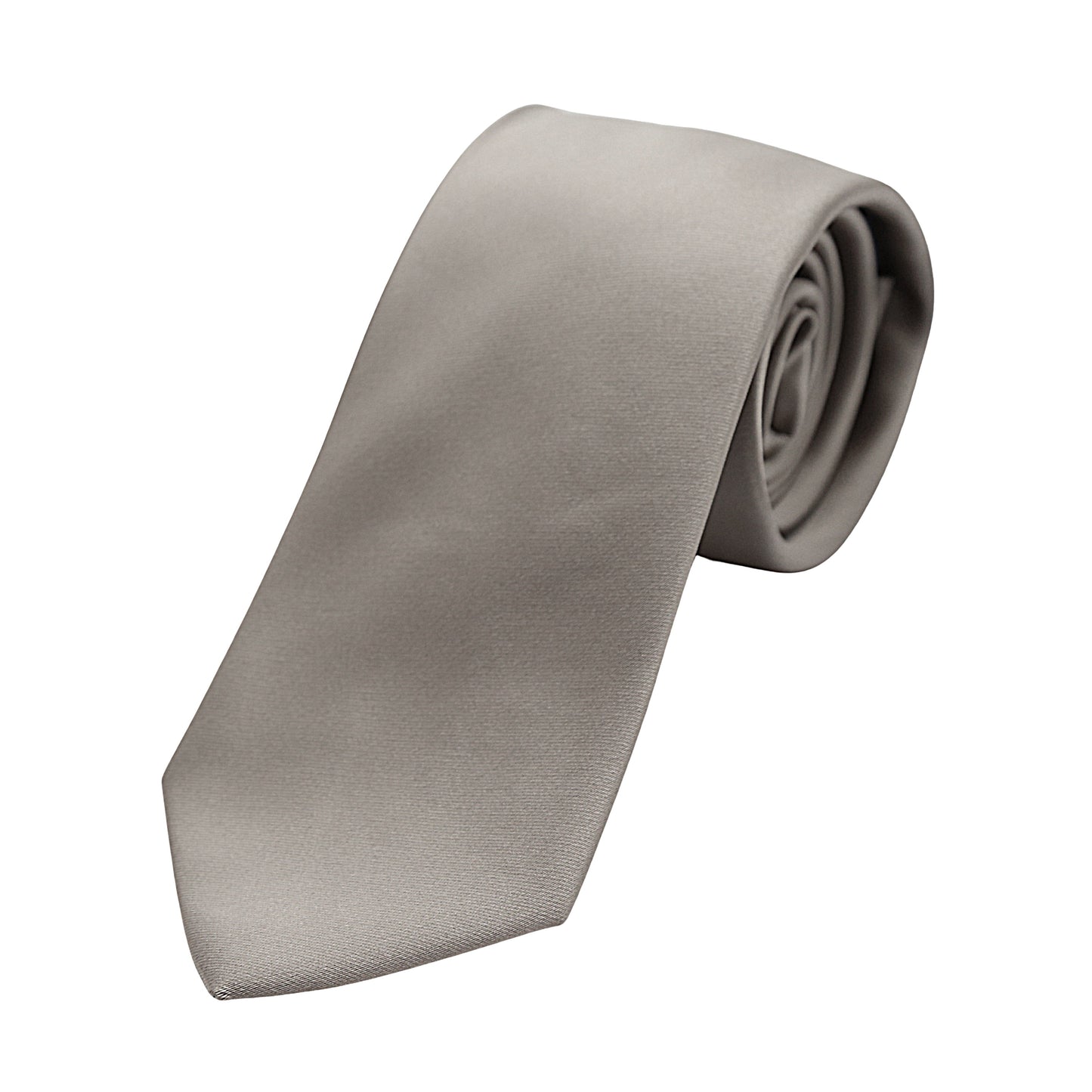 Mushroom Luxury Satin Weave Neck Tie