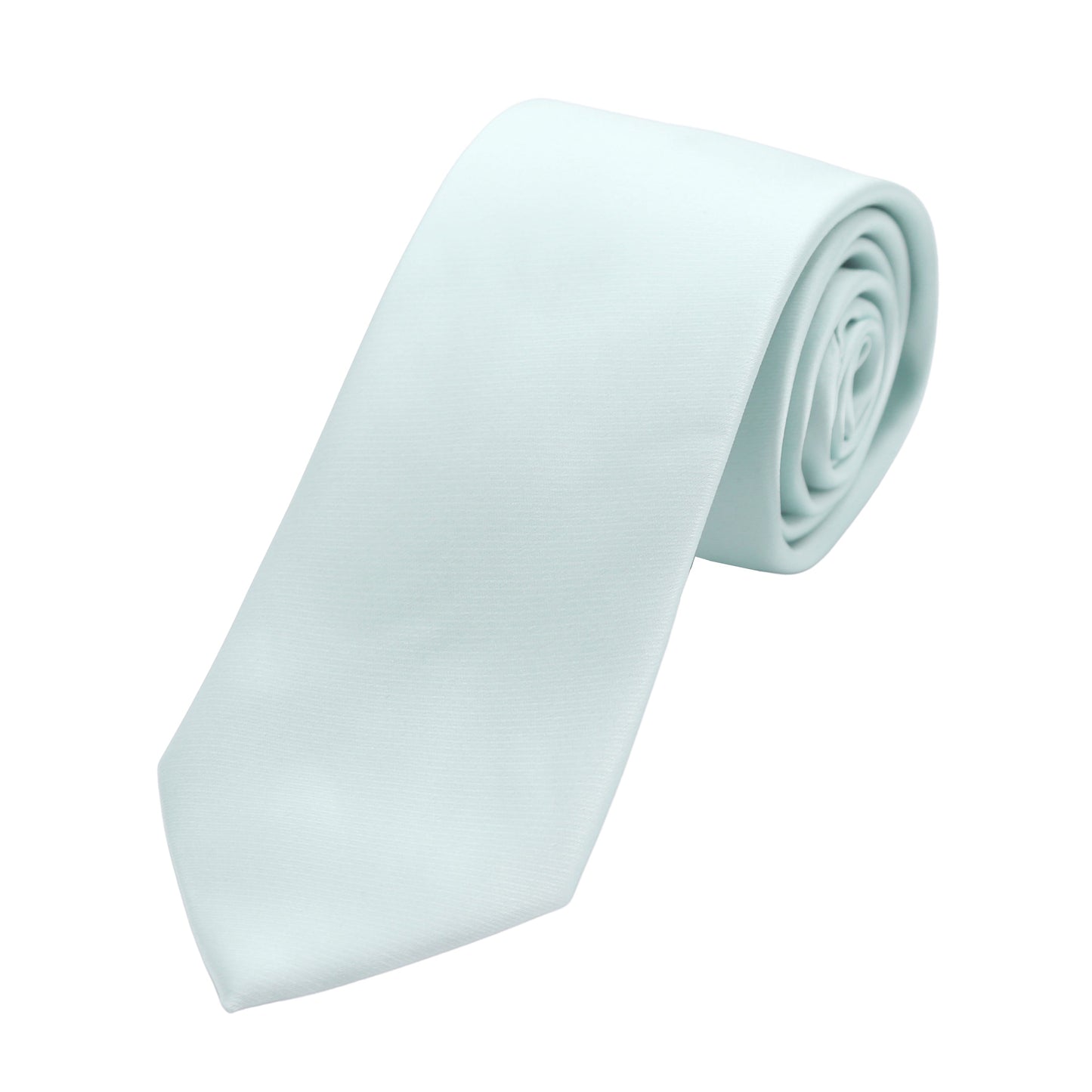 Ice Blue Luxury Satin Weave Neck Tie
