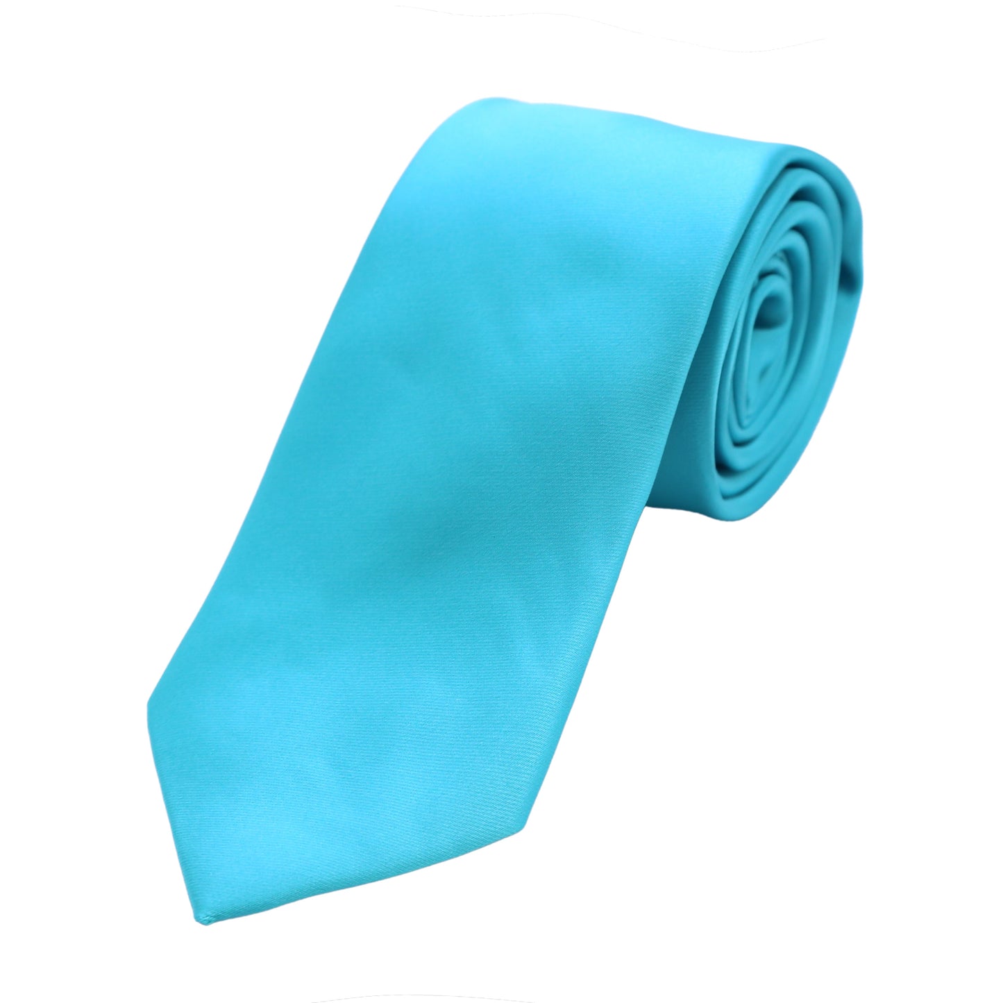 Turquoise Luxury Satin Weave Neck Tie