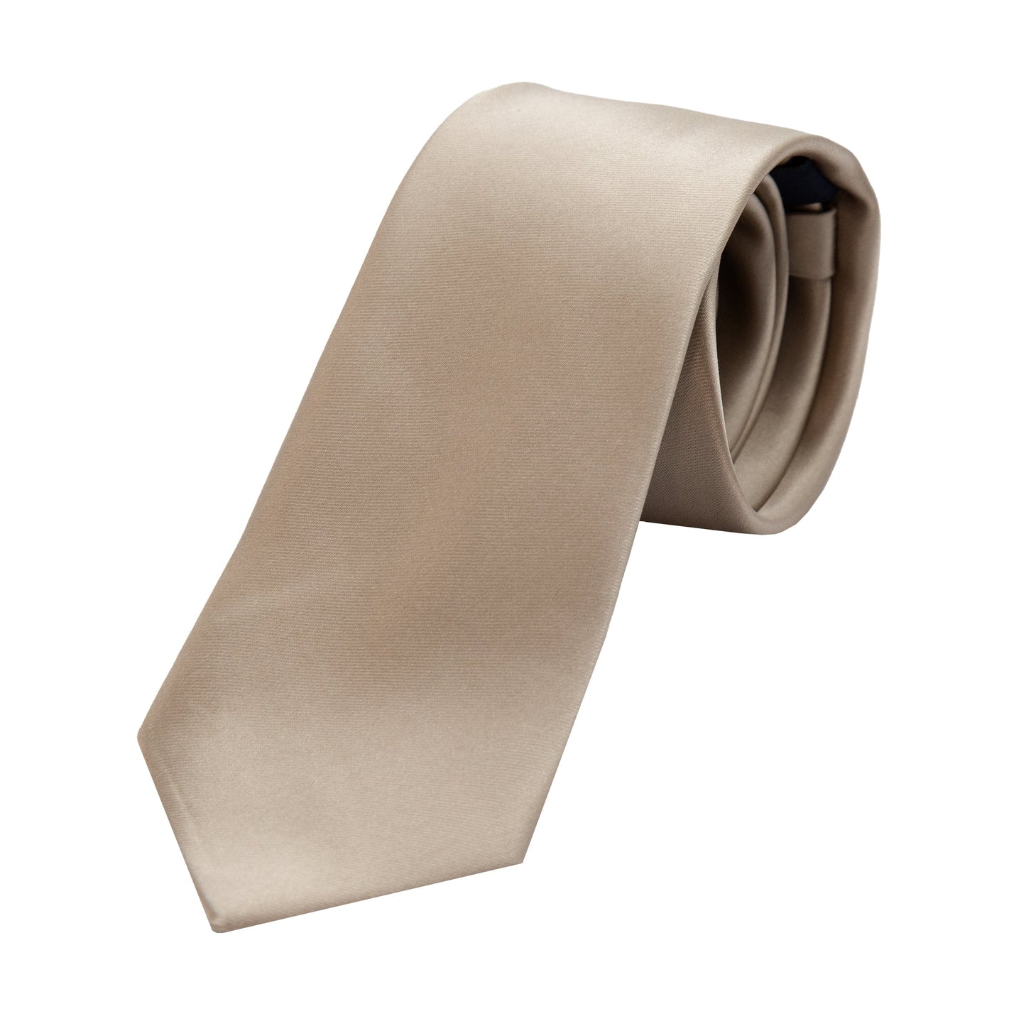 Taupe Luxury Satin Weave Neck Tie