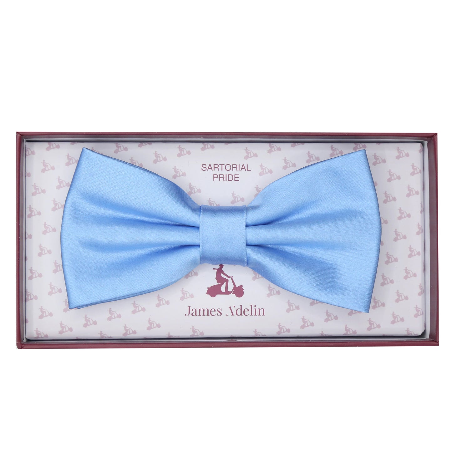 Sky Luxury Satin Weave Bow Tie