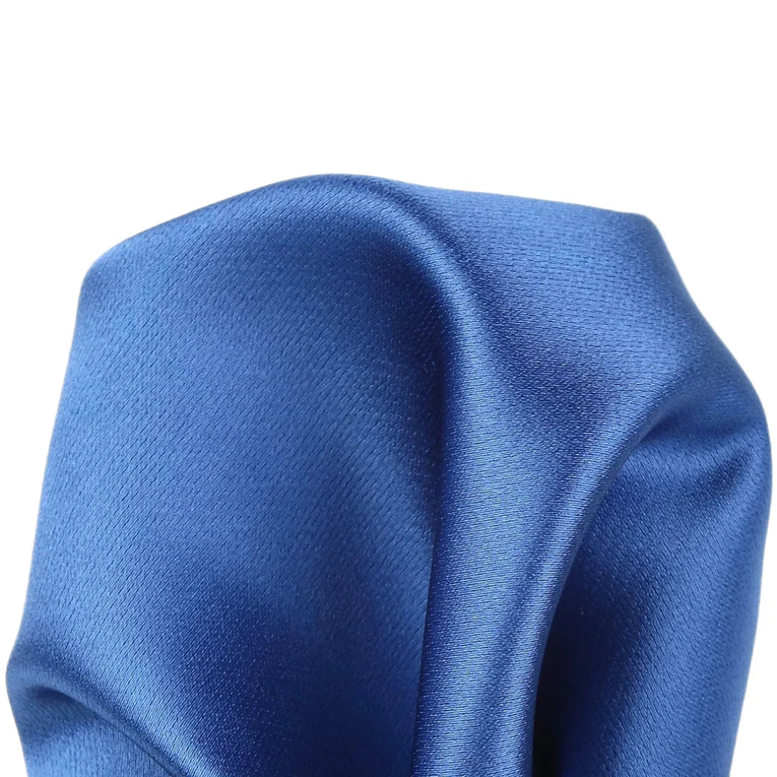 Royal Blue Pure Silk Solid Satin Weave Pocket Square