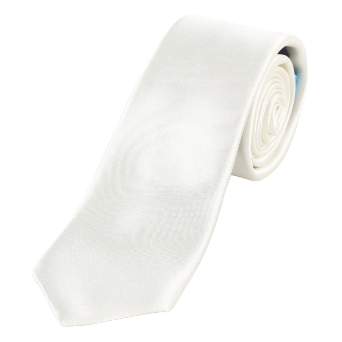 Off White Luxury Satin Weave Neck Tie