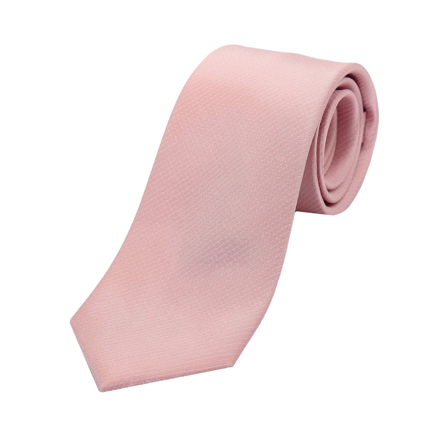 Soft Pink Pure Silk Micro Spotted Satin Weave Silk Tie