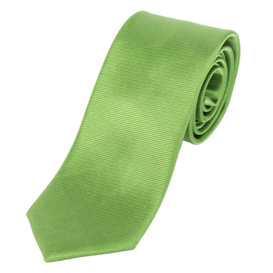 Green Silk Twill Weave Neck Tie