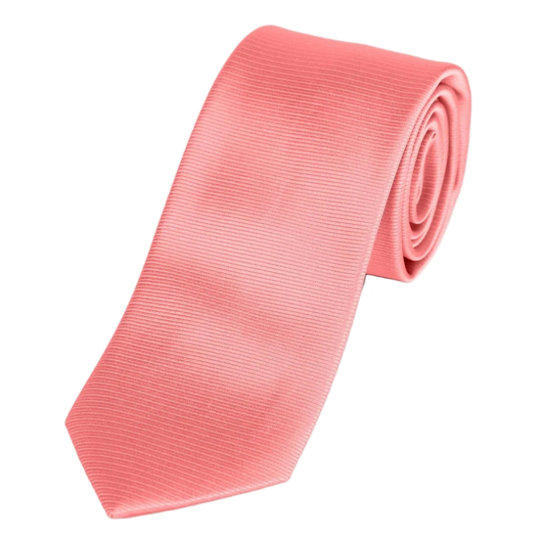 Coral Silk Twill Weave Neck Tie