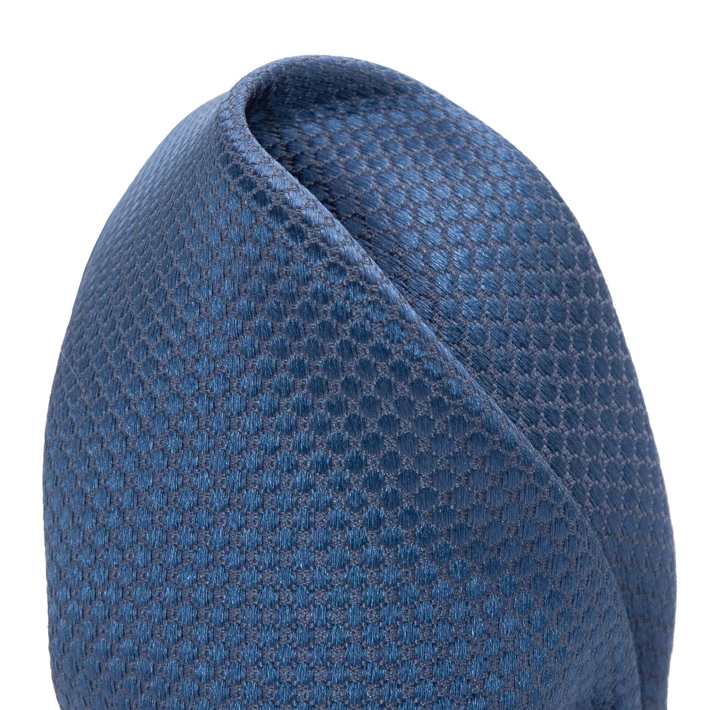 Slate Blue Pure Silk Textured Square Weave Pocket Square