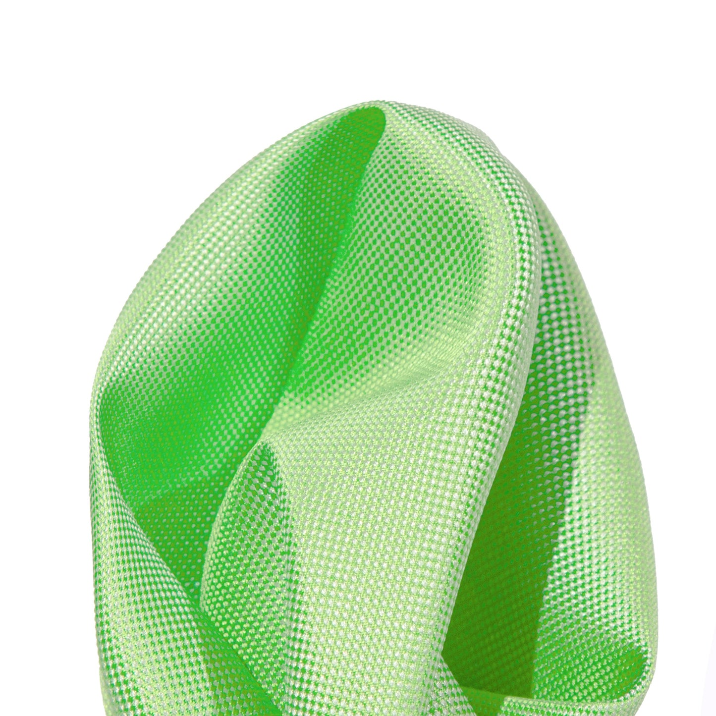 Lime Green Luxury Textured Weave Pocket Square
