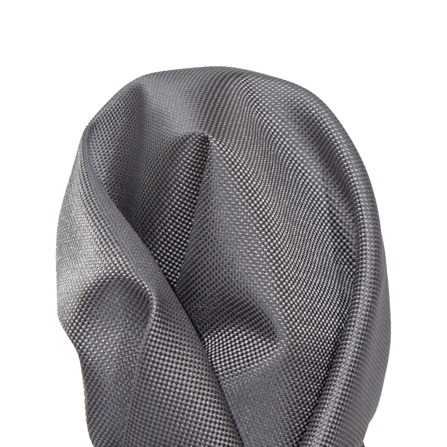 Charcoal Luxury Textured Weave Pocket Square