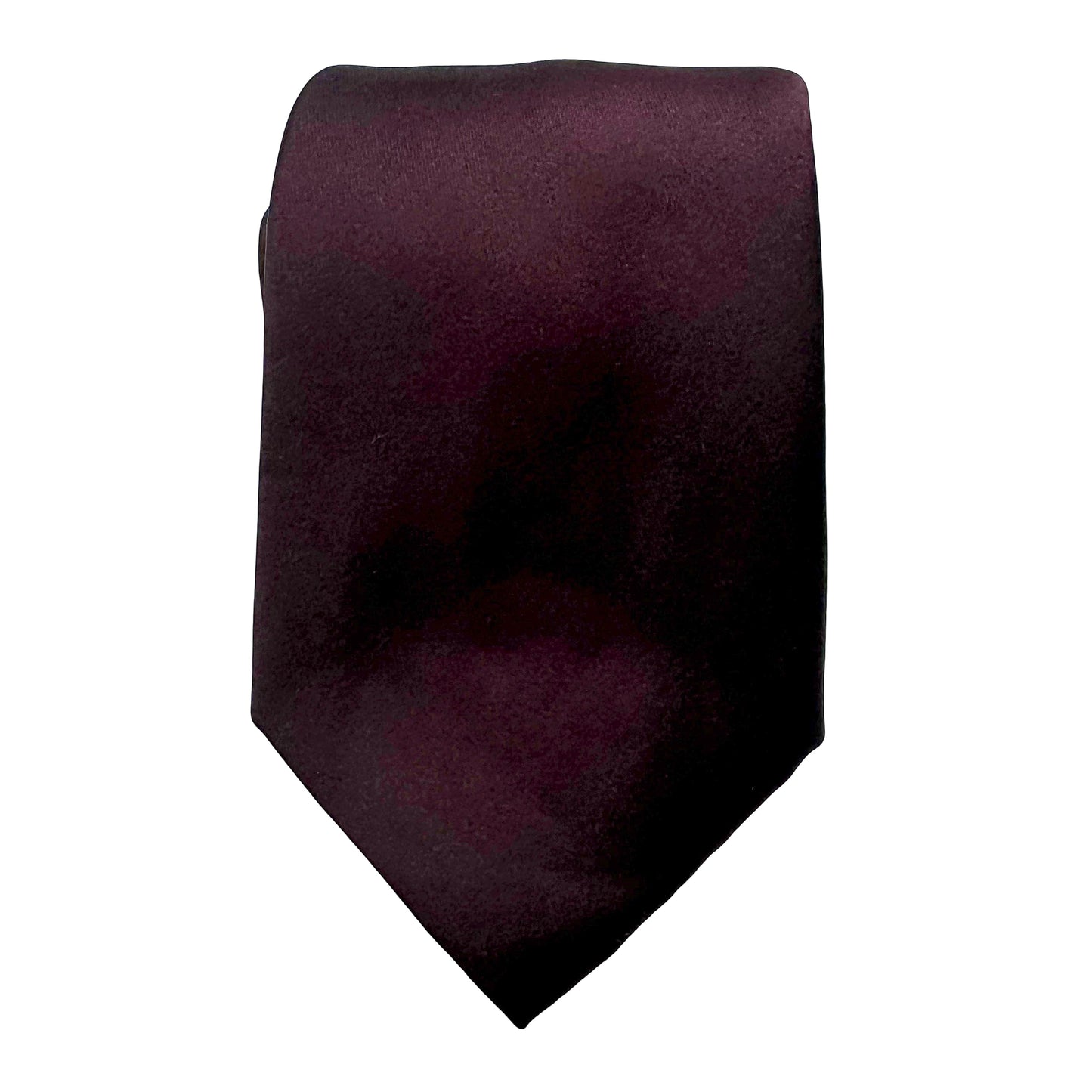 Burgundy Mens Luxury Silk Neck Ties in Satin Weave Design