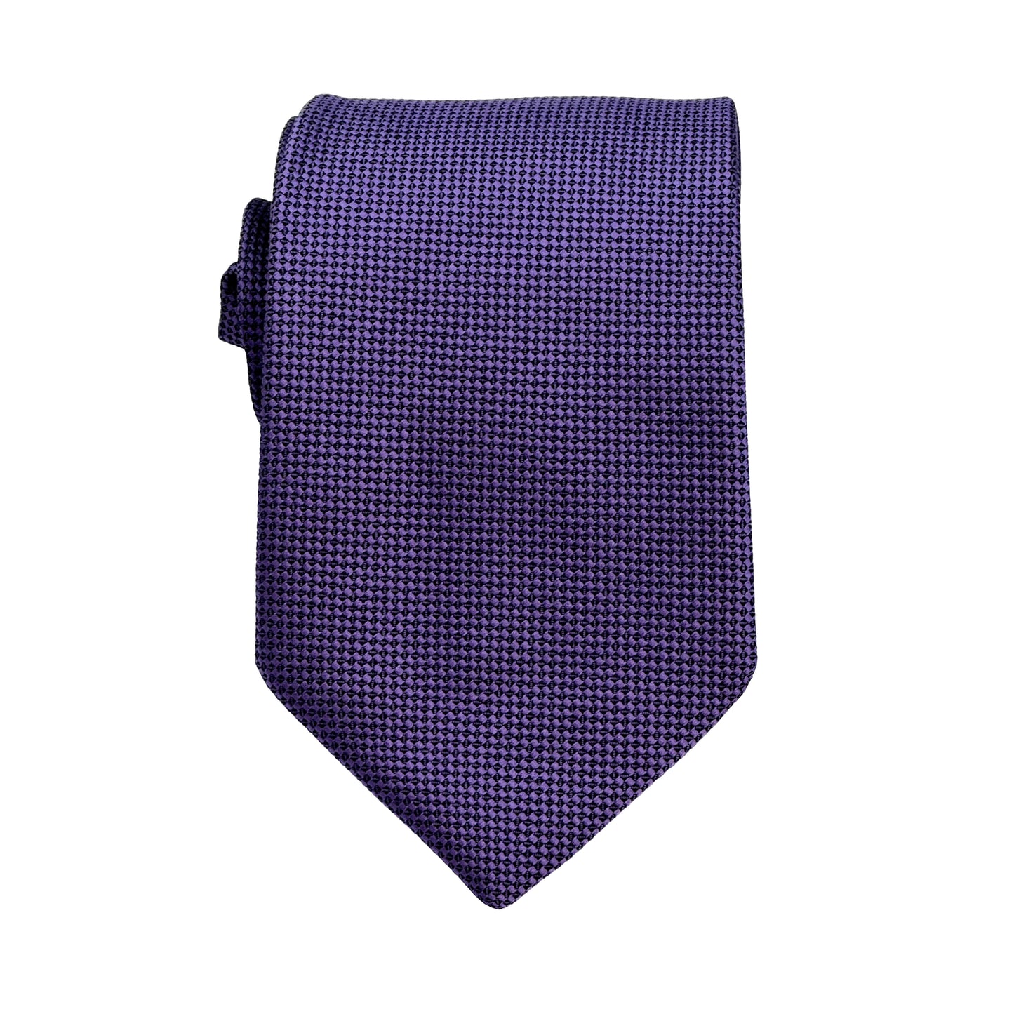 Grape Luxury Oxford Weave 7.5cm Neck Tie