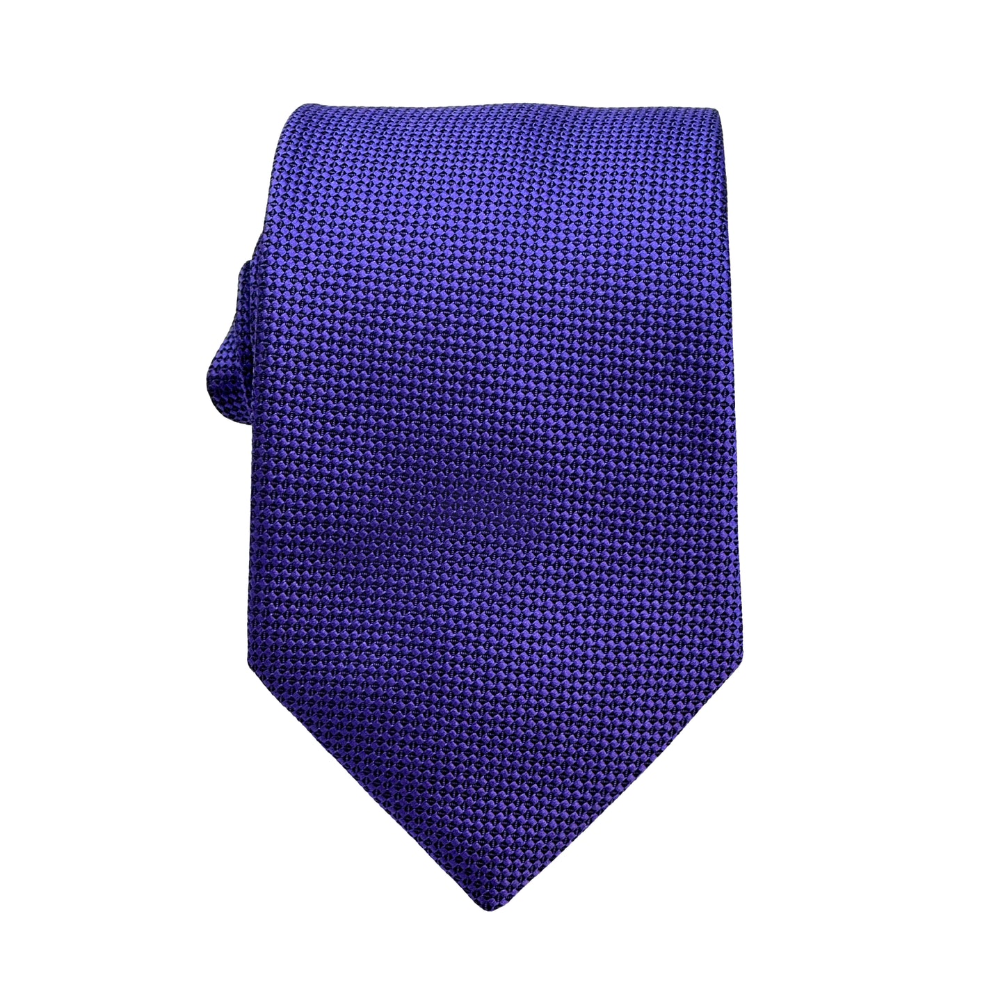 Purple Luxury Oxford Weave 7.5cm Neck Tie