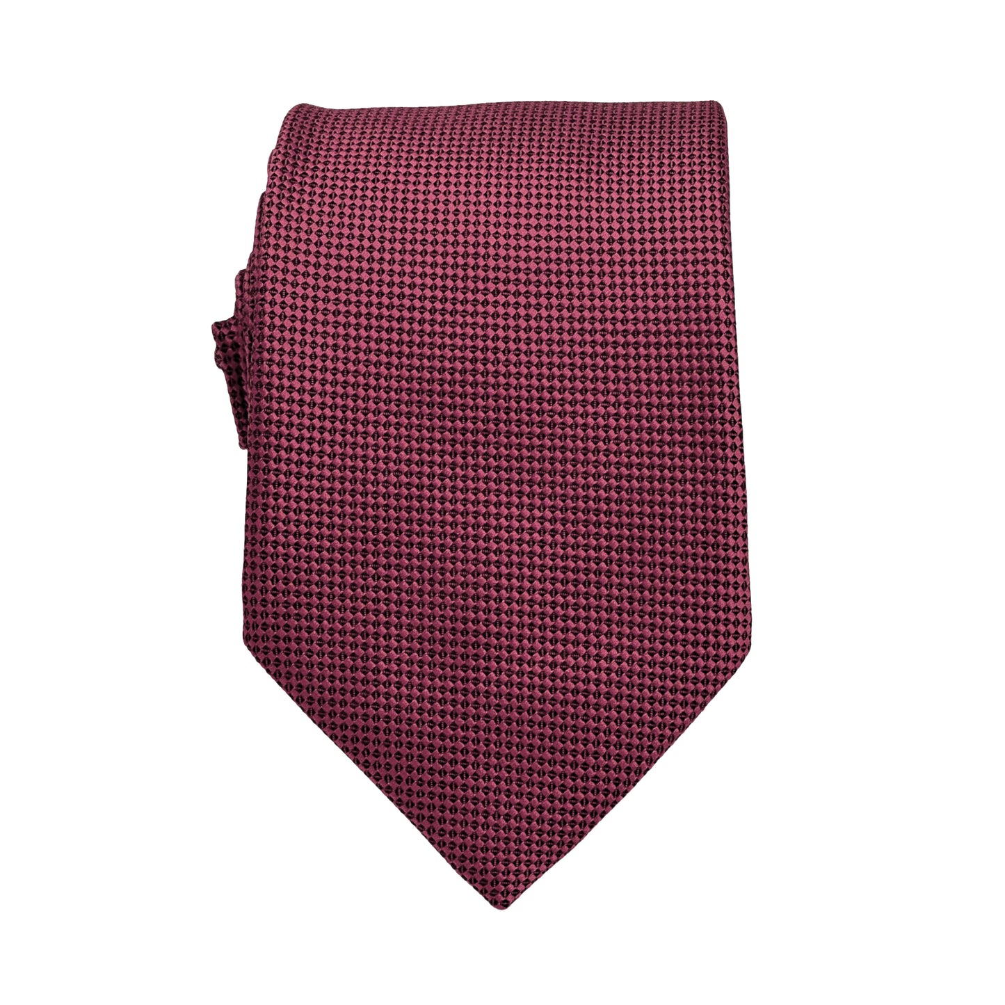 Cherry Luxury Oxford Weave 7.5cm Neck Tie