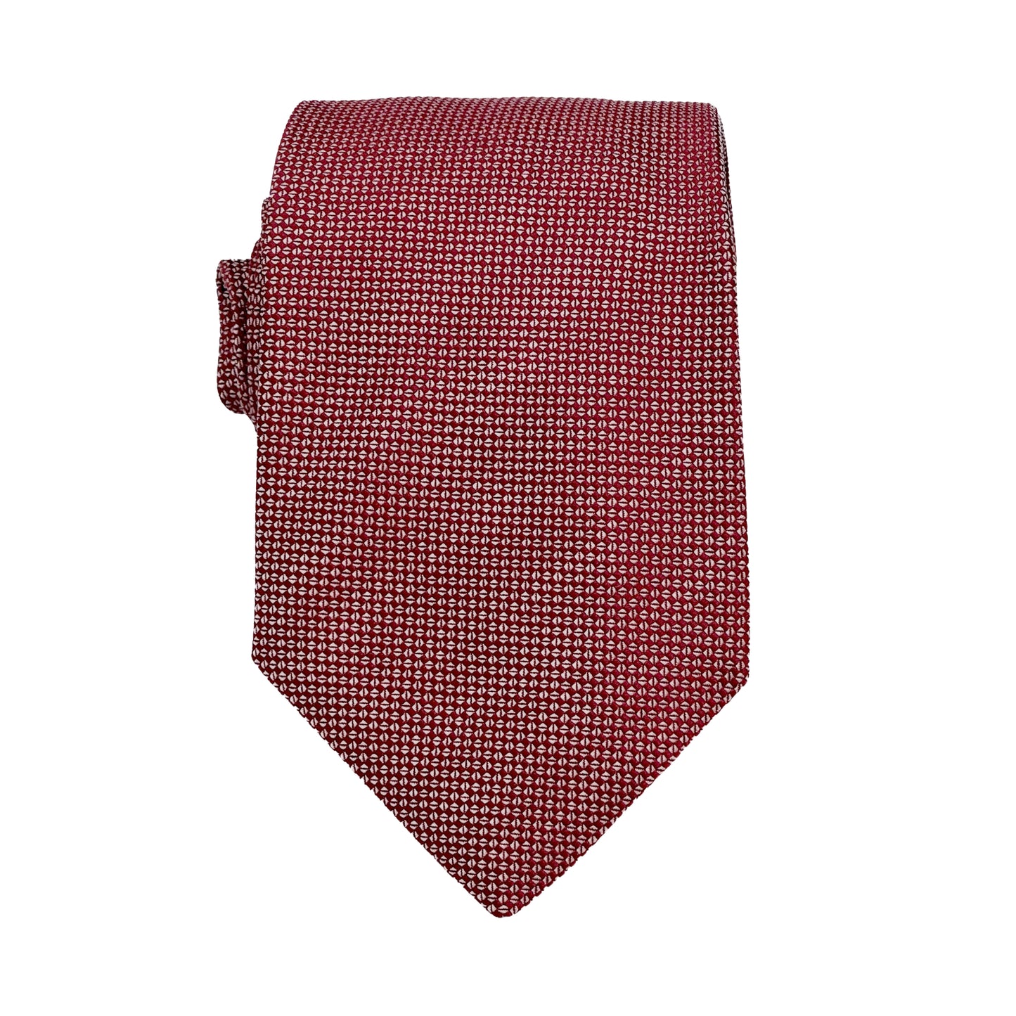 Burgundy Luxury Oxford Weave 7.5cm Neck Tie