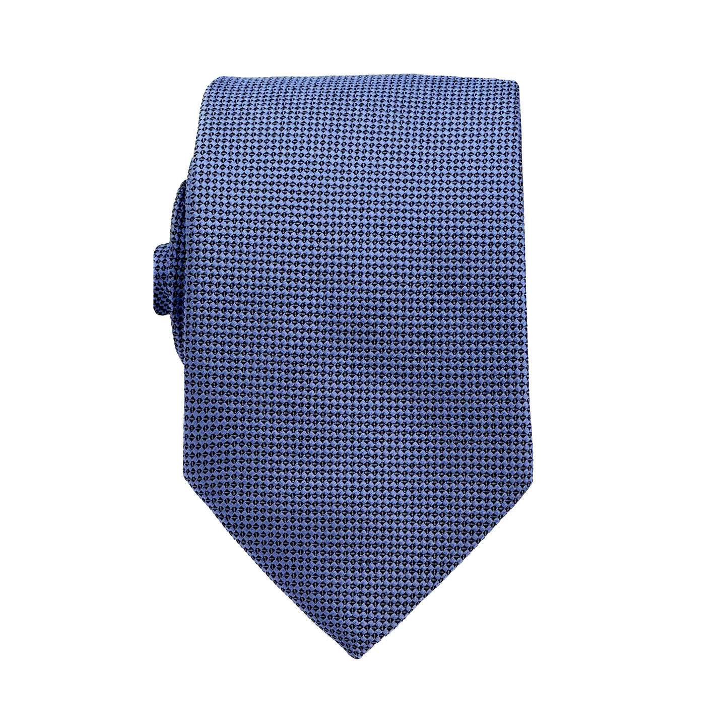 Steel Blue Luxury Oxford Weave 7.5cm Neck Tie