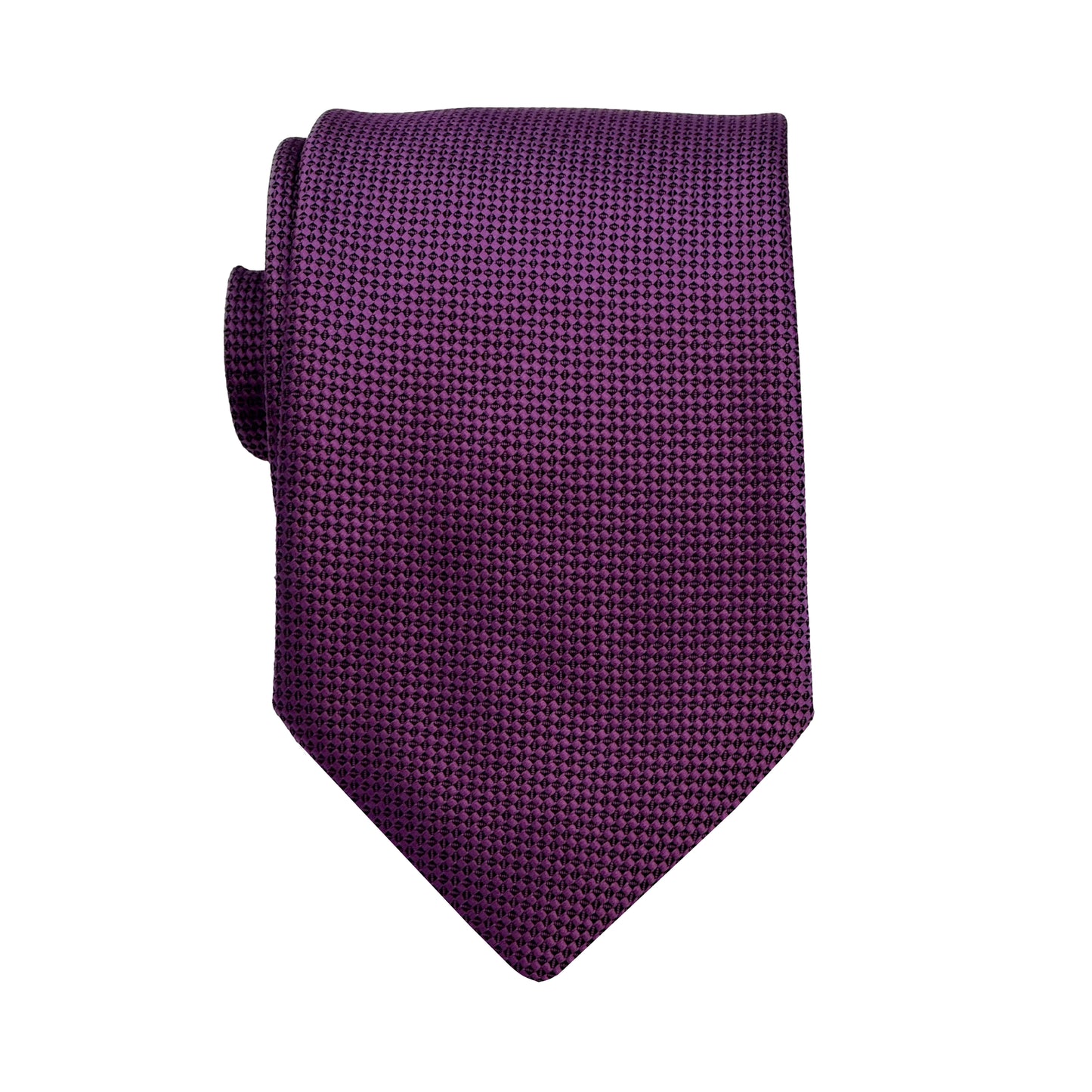 Magenta Luxury Oxford Weave 7.5cm Neck Tie