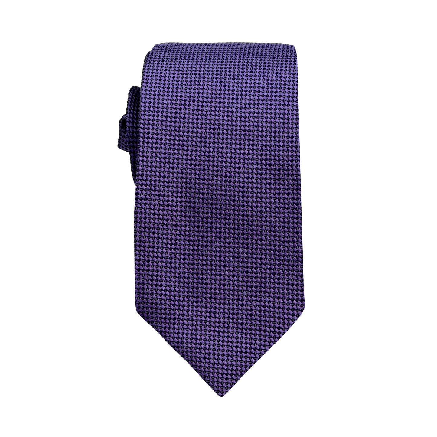 Grape Luxury Oxford Weave 6.5cm Skinny Neck Tie