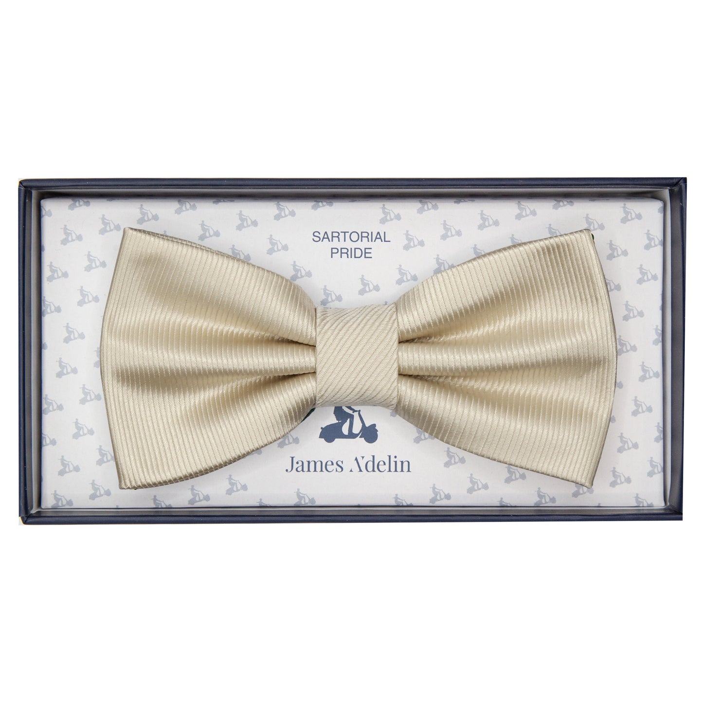 Champagne Pure Silk Twill Weave Bow Tie