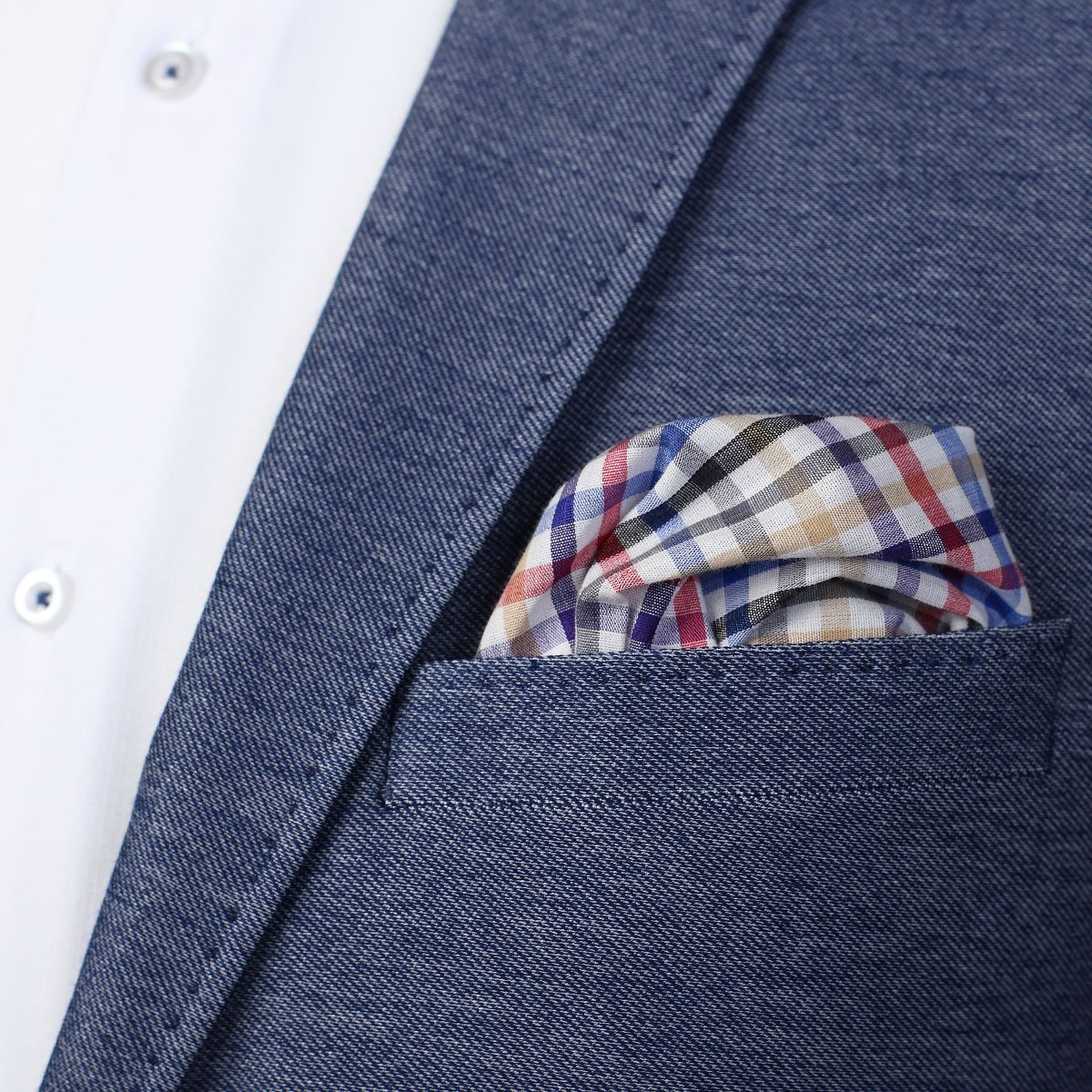 Multicoloured Mini Check Pocket Square, Flower and Bow Tie Combo Set