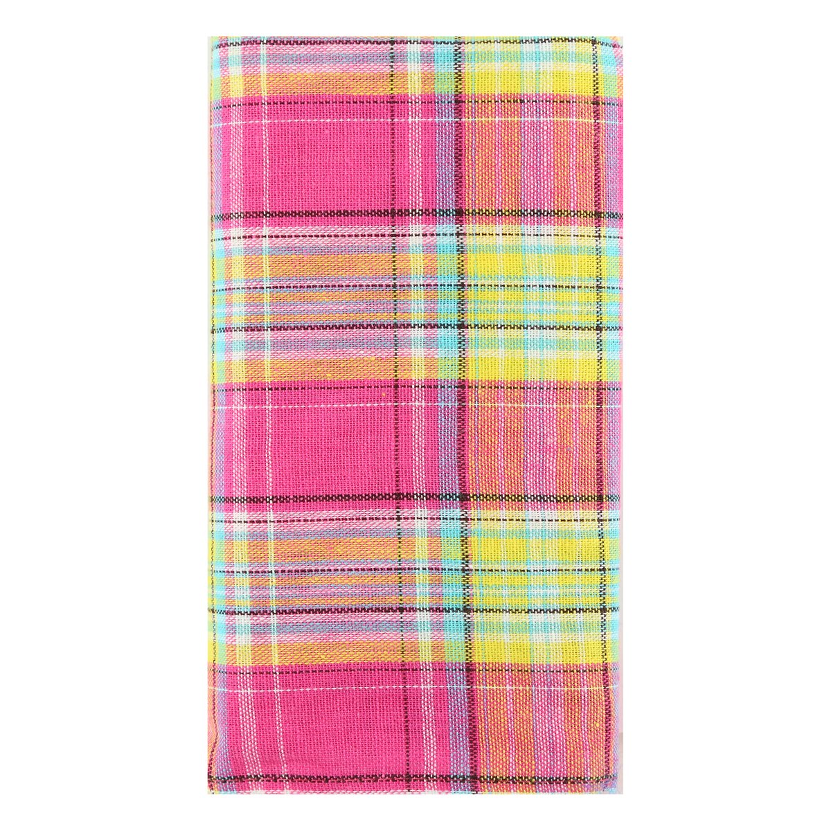 Pink/Gold Luxury Mens Cotton Check Bow Tie Combo Set