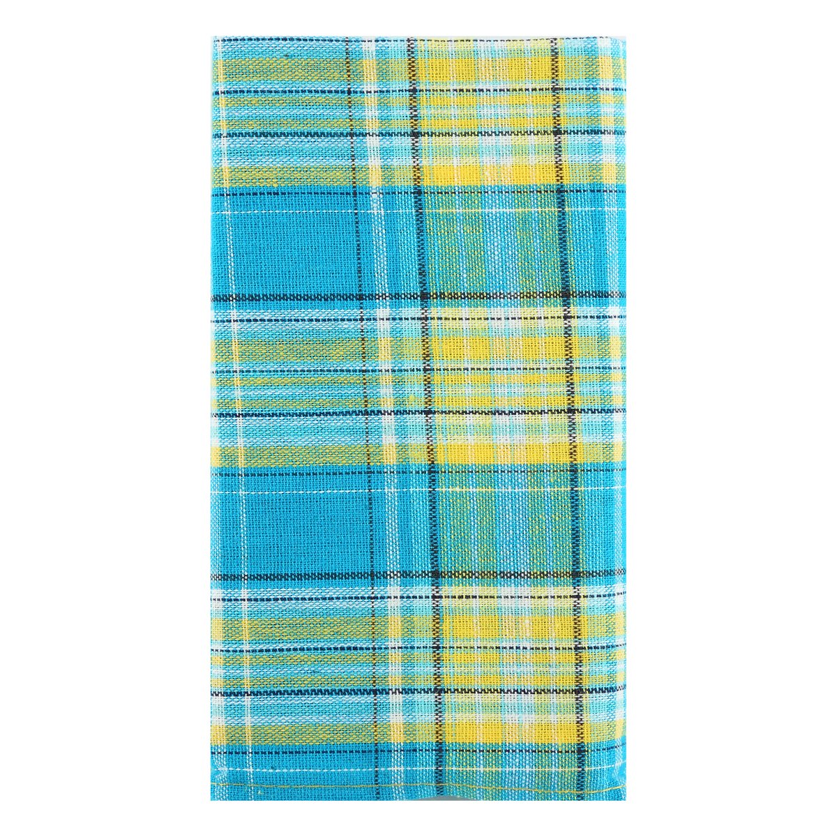 Turquoise/Gold Luxury Cotton Check Bow Tie Combo Set