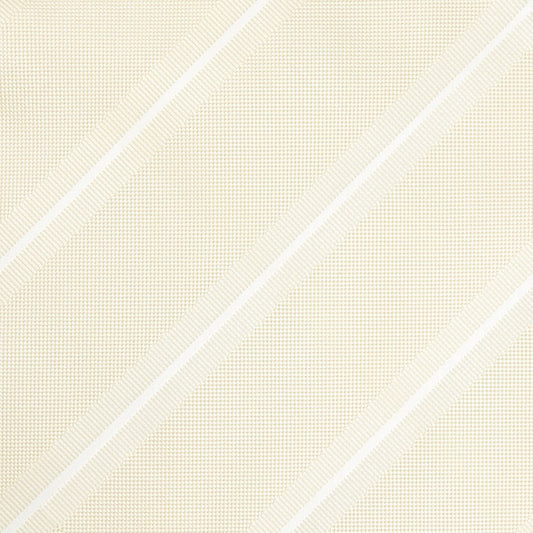 Ivory/White Regimental Striped Weave Pocket Square