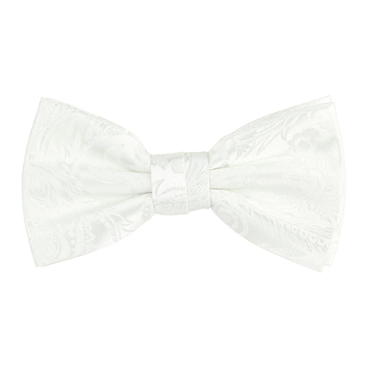 James Adelin Floral Bow Tie in White