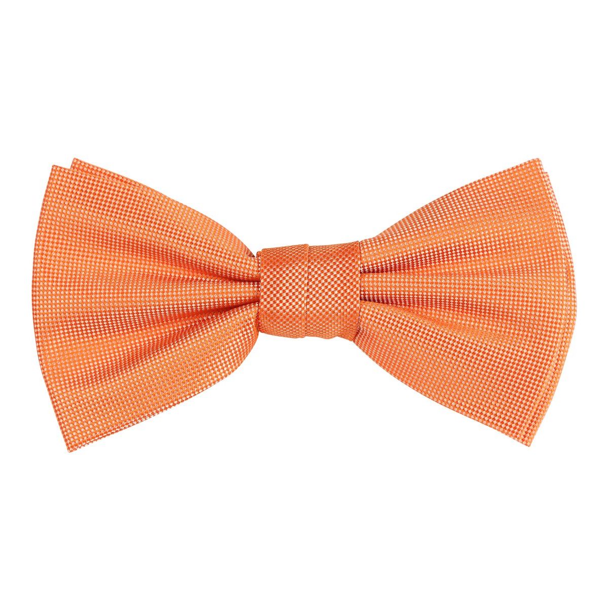 James Adelin Textured Weave Orange Bow Tie