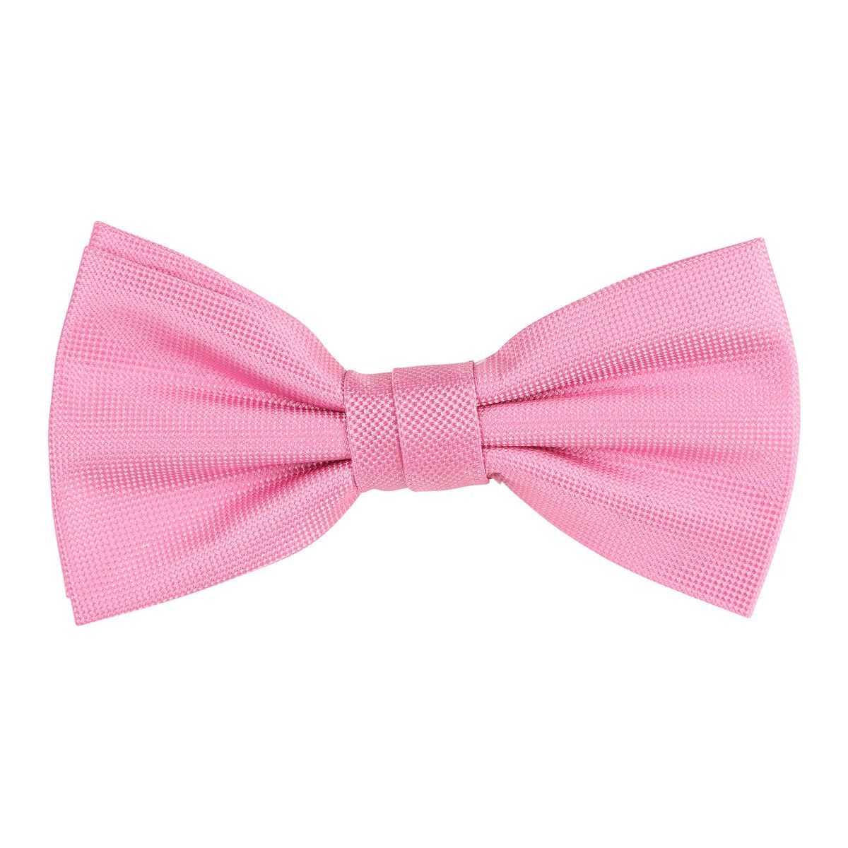 James Adelin Textured Weave Pink Bow Tie