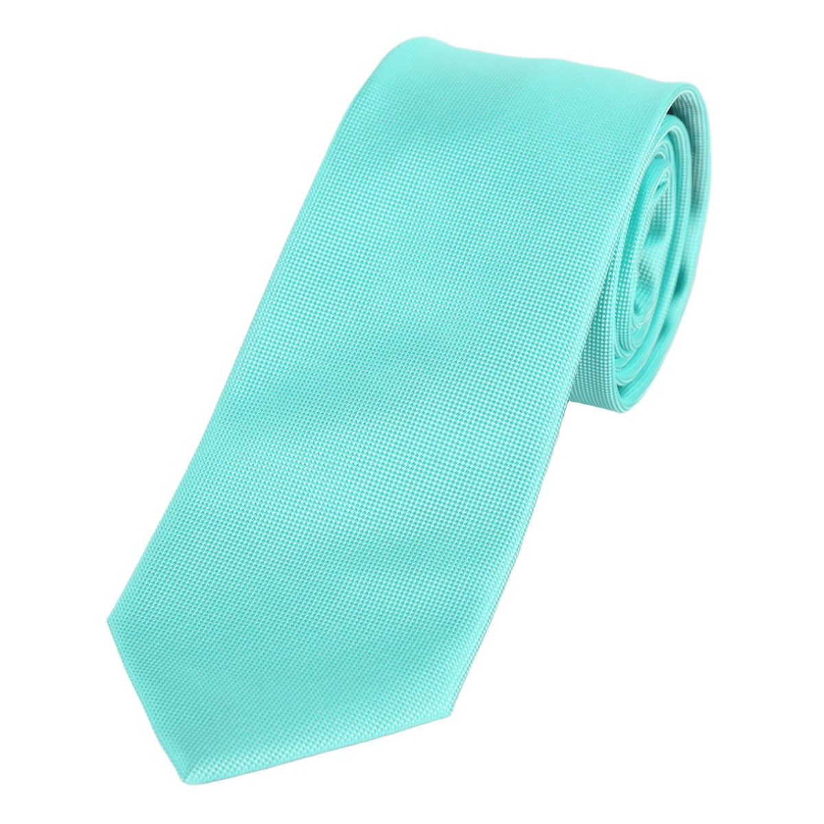Aqua Luxury Textured Weave Neck Tie