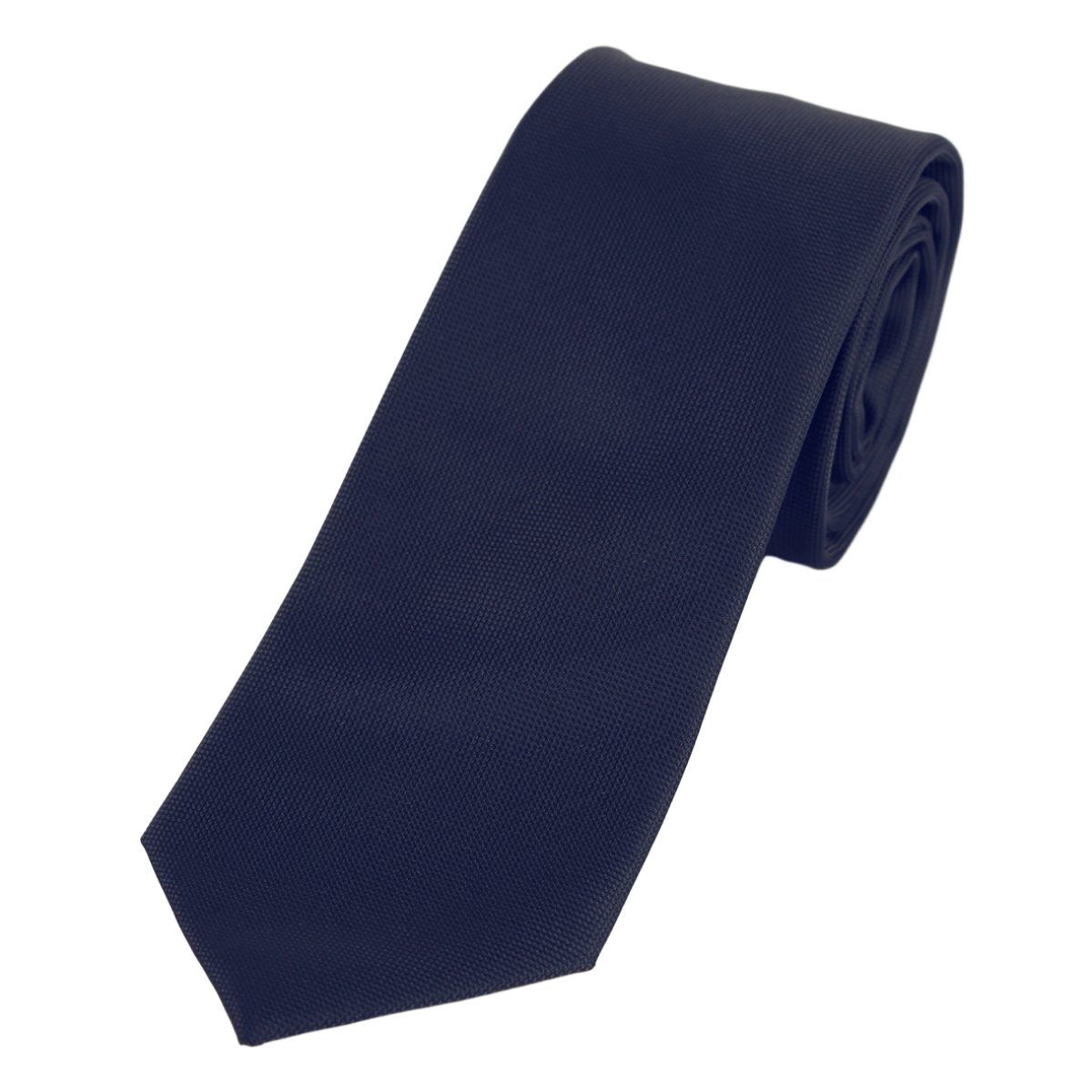 Navy Luxury Textured Weave Neck Tie