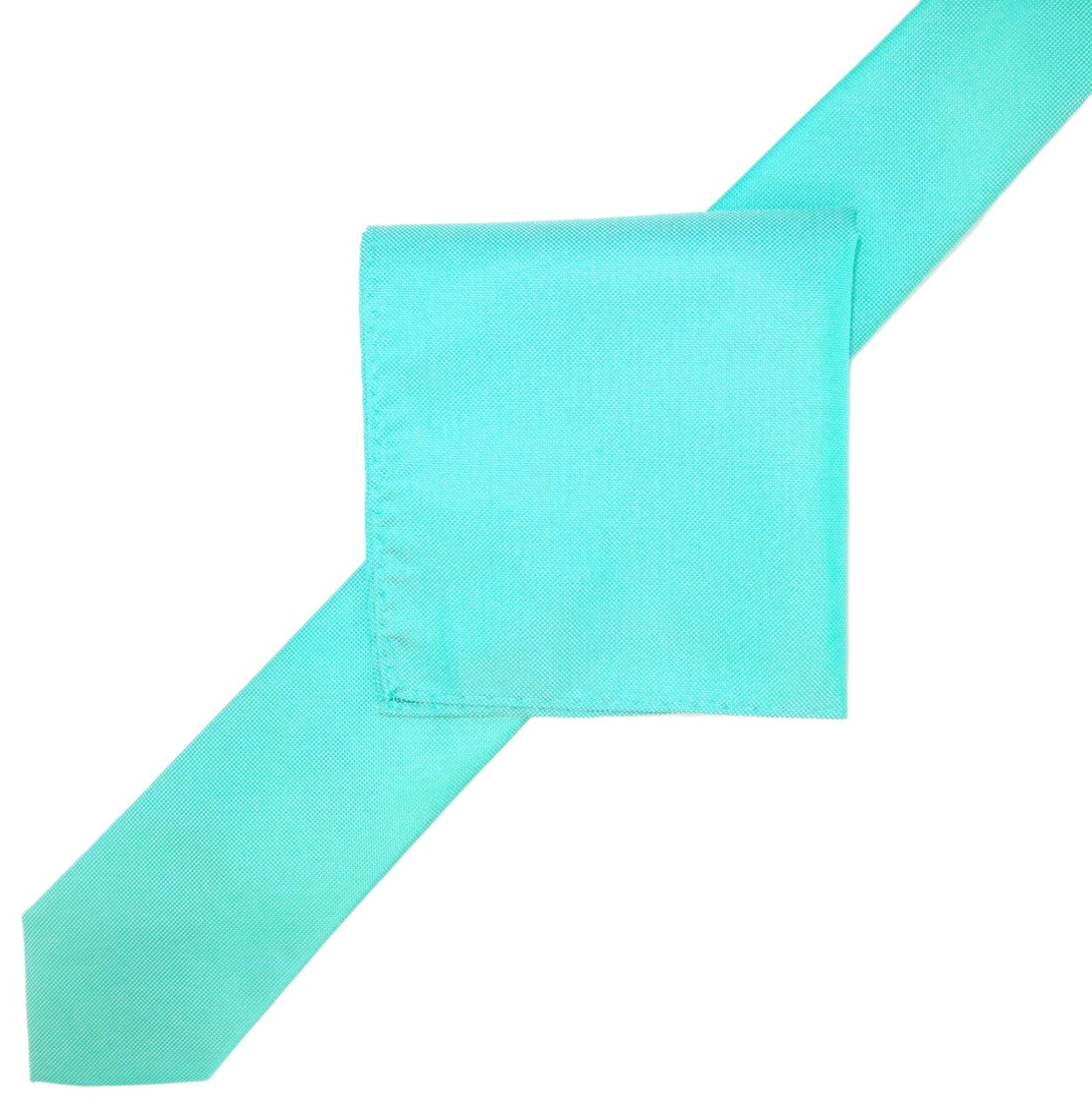 Aqua Luxury Textured Weave Neck Tie