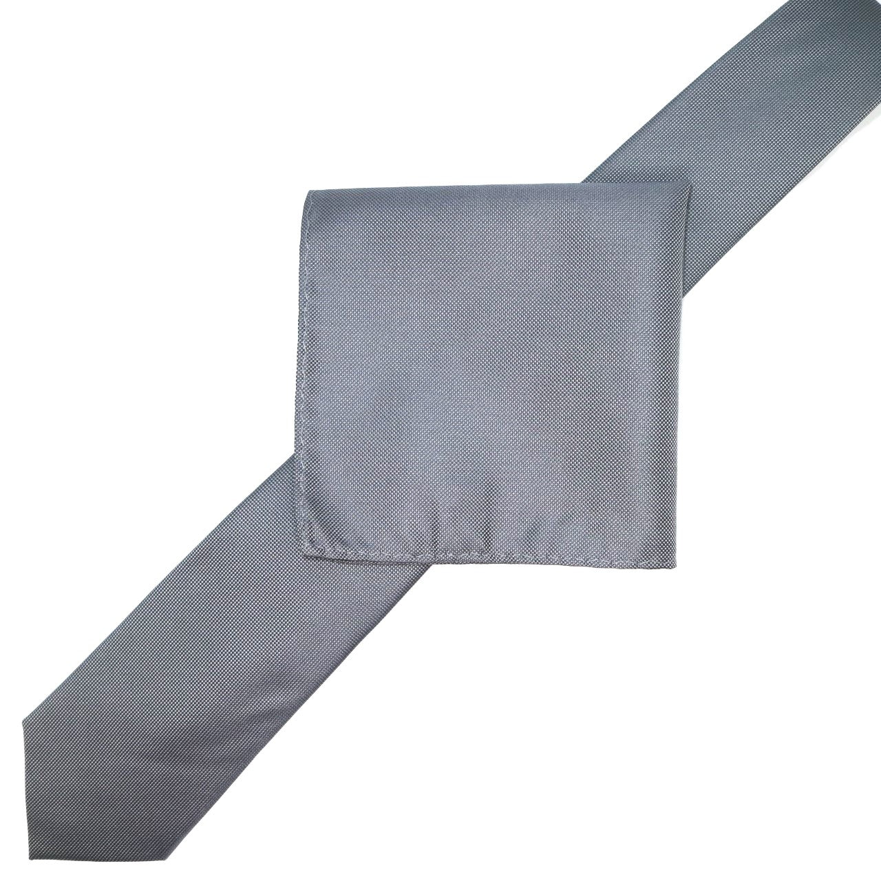 Charcoal Luxury Textured Weave Neck Tie