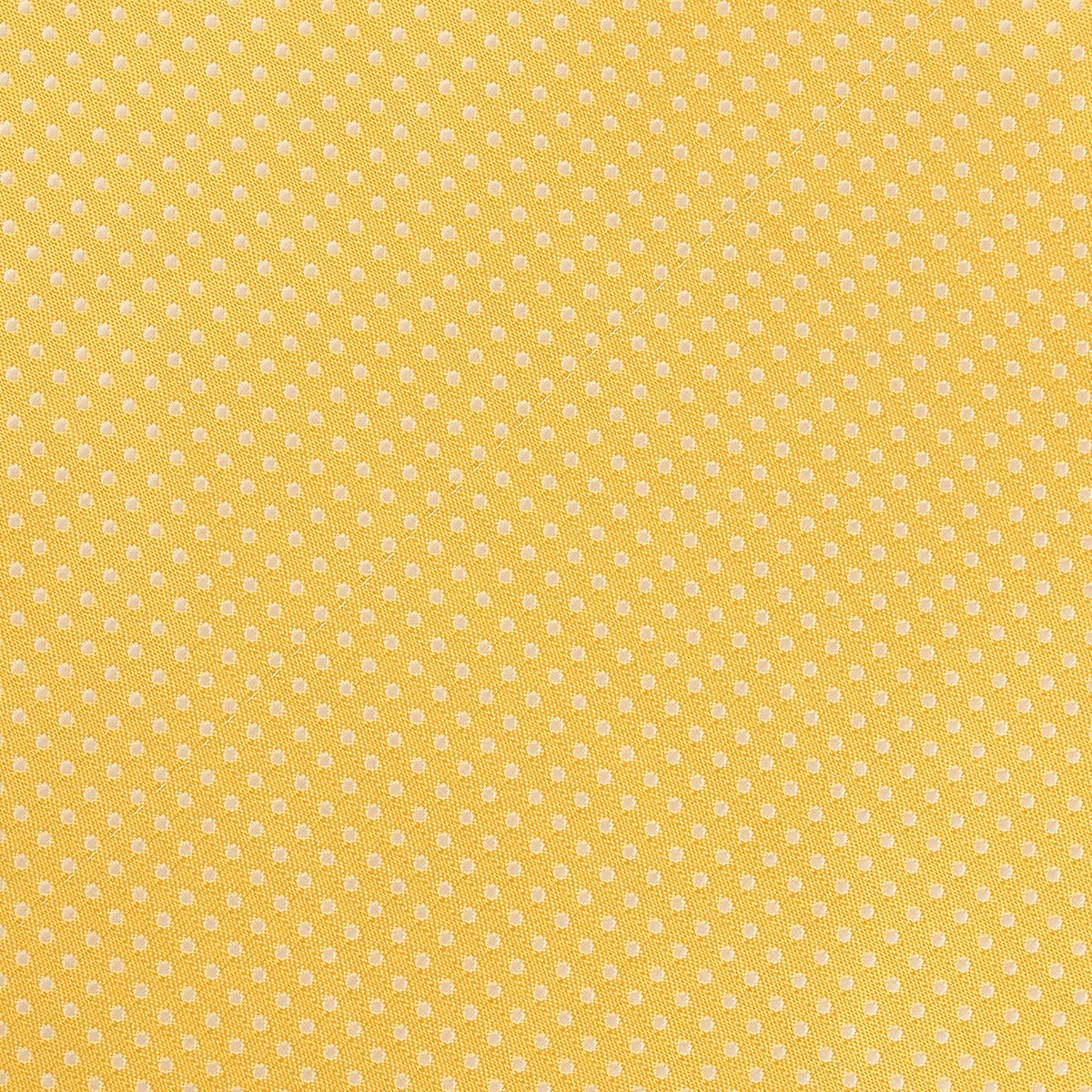 Gold/White Luxury Mini Spotted Weave Pocket Square